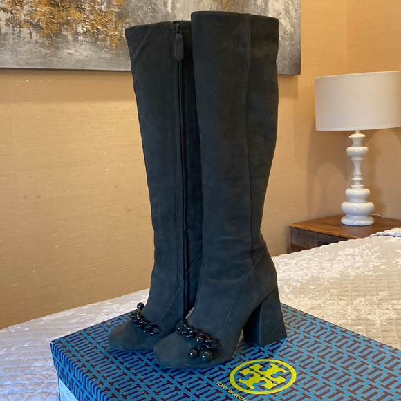 Tory Burch Shoes - Tory Burch Addison Suede Boot size:5. Worn once, with a box and a dust bag.